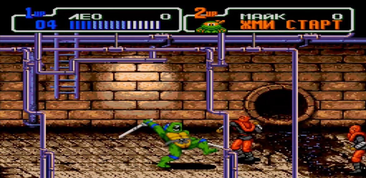 Teenage Mutant Ninja Turtles - The Hyperstone Heist - геймплей игры Sega Mega Drive\Genesis